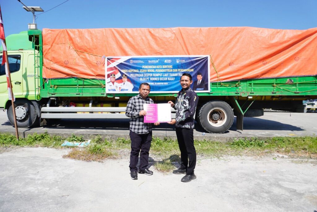 Bontang Lepas Ekspor Perdana Rumput Laut ke India