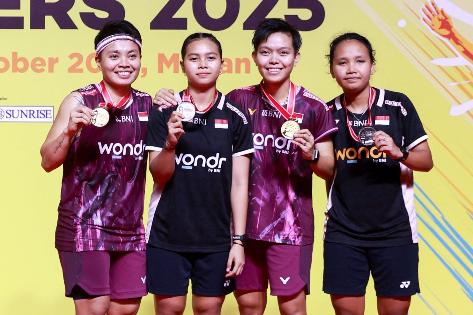 Indonesia Borong Empat Gelar di Wondr by BNI Indonesia Masters 2025