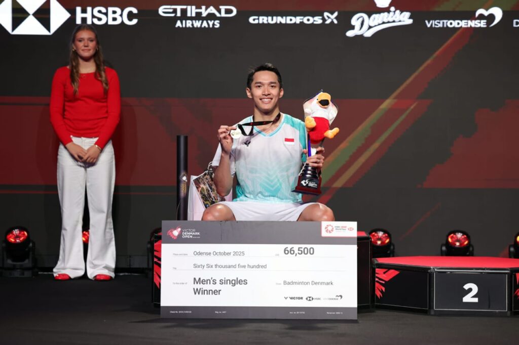 Jonatan Christie Juara Denmark Open 2025, Tundukkan Shi Yu Qi