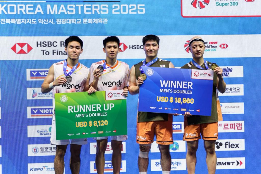 Raymond/Joaquin Raih Runner-Up di Final Korea Masters 2025