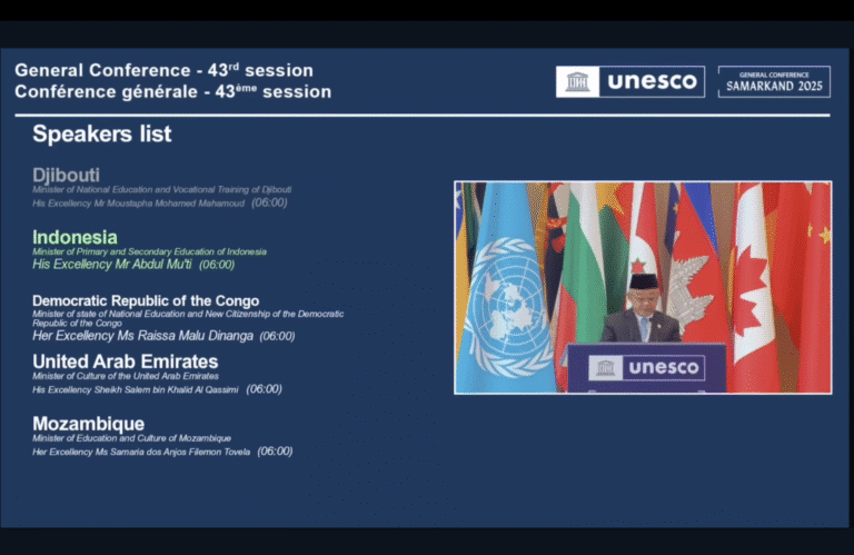 Sejarah Baru, Bahasa Indonesia Resmi Jadi Bahasa Kerja di Sidang Umum UNESCO