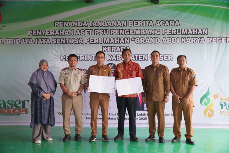 Pemkab Paser Resmi Terima Aset PSU Grand Abdi Karya Regency
